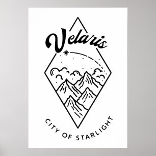Poster Velaris Inspirado em ACOTAR 