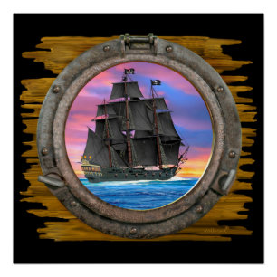 Pôster Velas pretas dos 7 mares