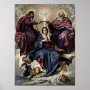 Poster Velázquez - A coroação Da Nossa Senhora 1635