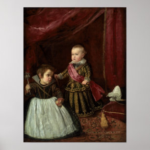 Poster Velázquez - Don Baltasar Carlos Com Um Anão