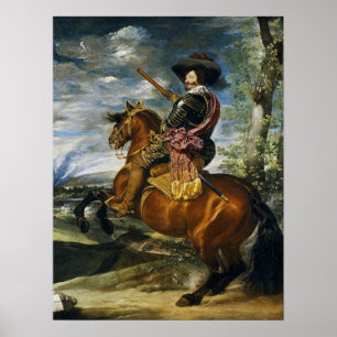 Poster Velázquez - Equestre Gaspar De Guzmán Olivares