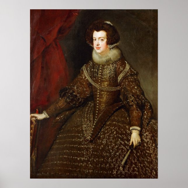 Poster Velázquez - Isabel De Bourbon Spain Portugal Queen (Frente)