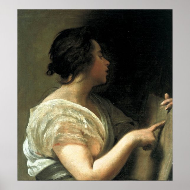 Poster Velázquez - Uma Mulher Disfarçada de Sibila 1648 (Frente)