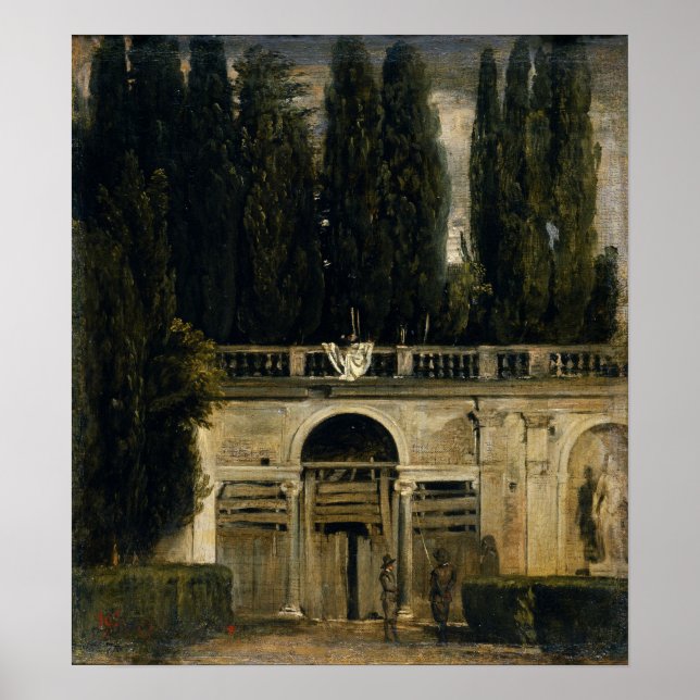 Poster Velázquez - Villa Medici In Rome Grotto-Loggia (Frente)