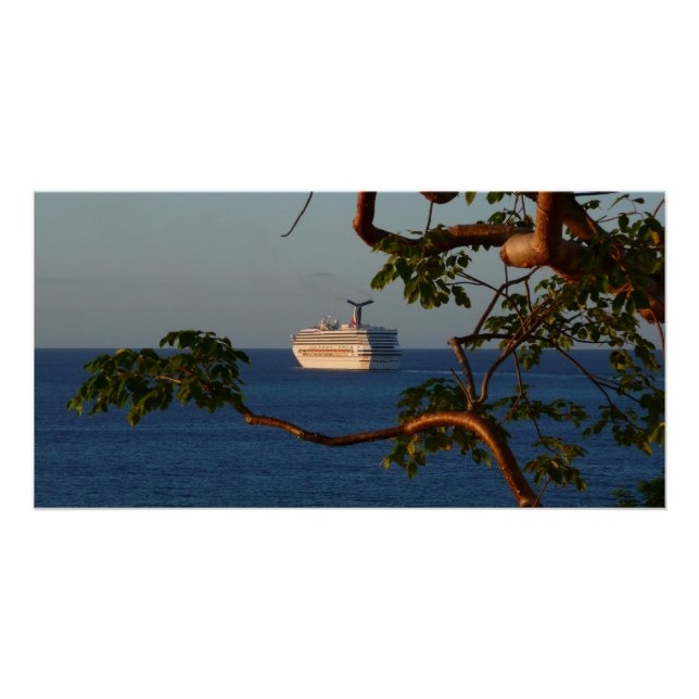 Pôster Velejar para Férias de Cruzeiro no Sunset I (Frente)