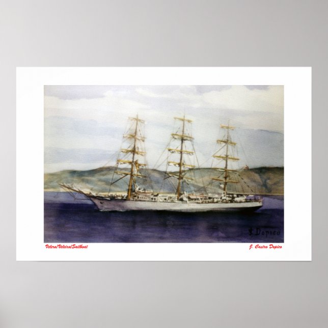 Poster Velero/Veleiro/Sailboat (Frente)