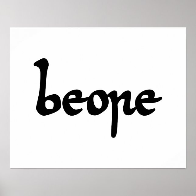 Poster Velha Cerveja Inglesa (Frente)