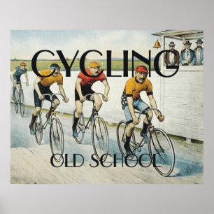 Pôster Velha escola SUPERIOR do ciclismo