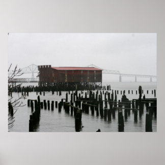 Pôster velha fábrica Astoia Oregon