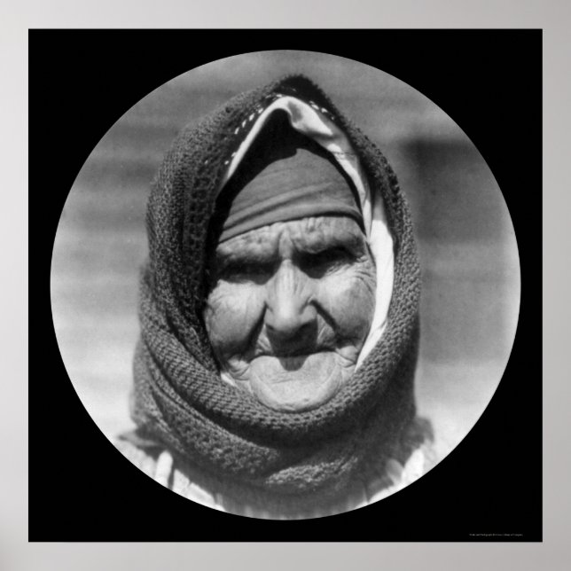 Pôster Velha Mulher Grega 1923 (Frente)