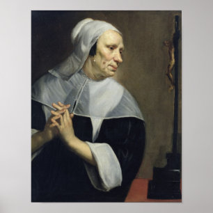 Pôster Velha Mulher Rezando