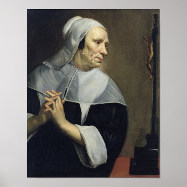 Pôster Velha Mulher Rezando (Frente)