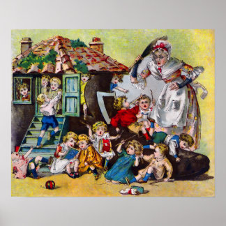 Pôster Velha que Morava Num Sapato