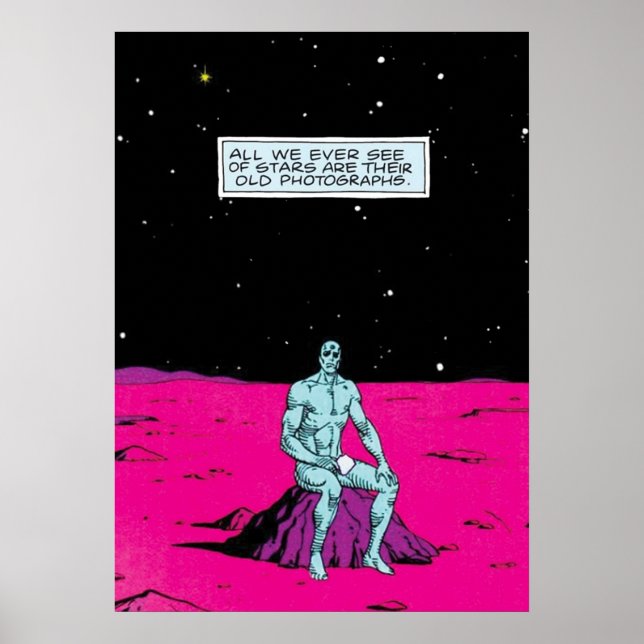 Poster Velhas estrelas Dr. Manhattan (Frente)
