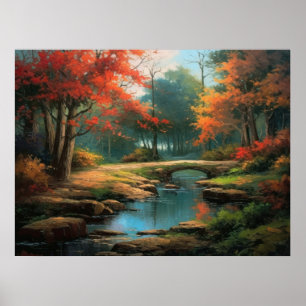 Poster Velhice Way Home in Fall Fine Art