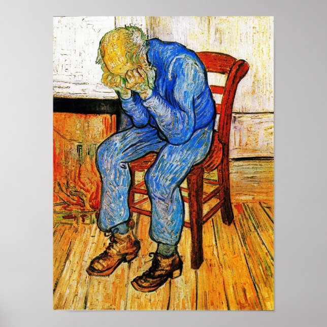 Pôster Velho Assustador na Porta da Eternidade (Frente)