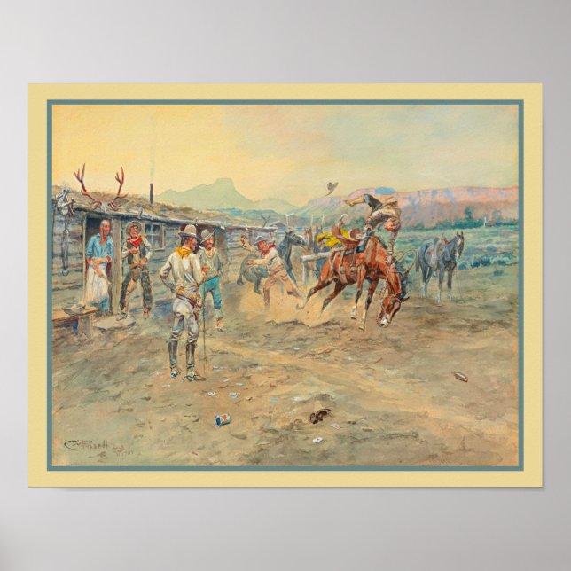 Poster Velho Cowboy Ocidental "Tenderfoot" (Frente)