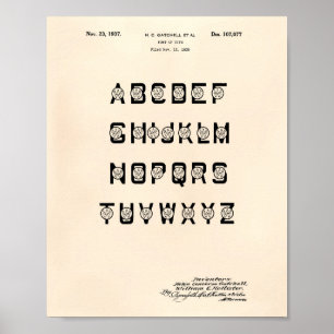 Poster velho de Peper da arte da patente da pia