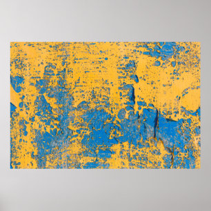 Poster Velho muro pintado - textura, fundo. abstrato,