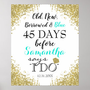 Poster Velho Novo Emprestado & Azul