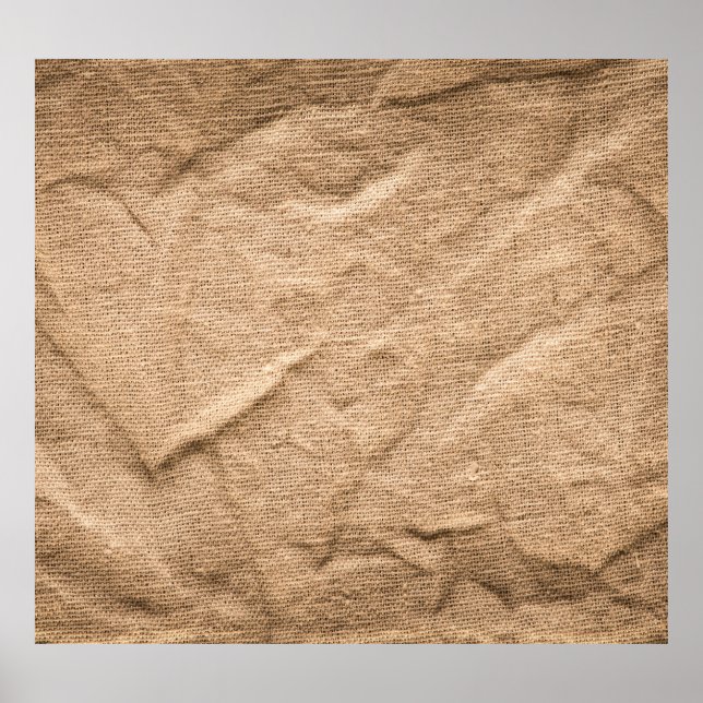 Poster Velho pano marrom: fundo texturizado. (Frente)