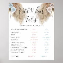 Poster Velho Wives Tales Pampas Grass Game Sign