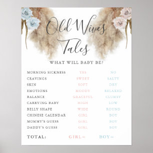 Poster Velho Wives Tales Pampas Grass Game Sign