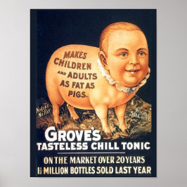 Pôster Velhos Curas, Remédios: Tônico de Sem gosto do Gro