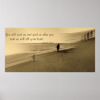 Pôster velhote na praia — versículo