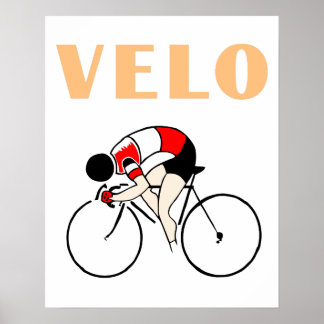 Pôster Velo de design de retroarte (2)