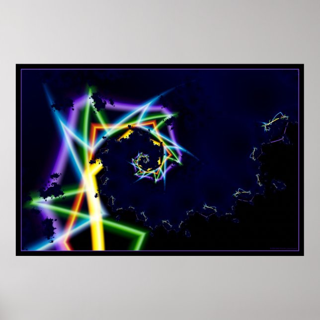 Poster velocidade de dobra neon 2 (Frente)