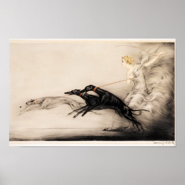 Poster Velocidade II, Vitesse, 1933, por Louis Icart (Frente)