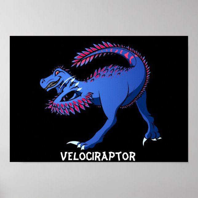 Pôster Velociraptor (Frente)