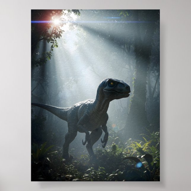 Poster Velociraptor Dinossaur (Frente)