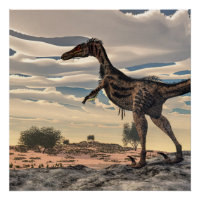 Velociraptor dinossauro - renderização 3D