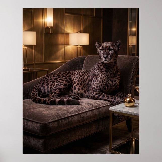 Poster Velvet Cheetah Lounge (Frente)