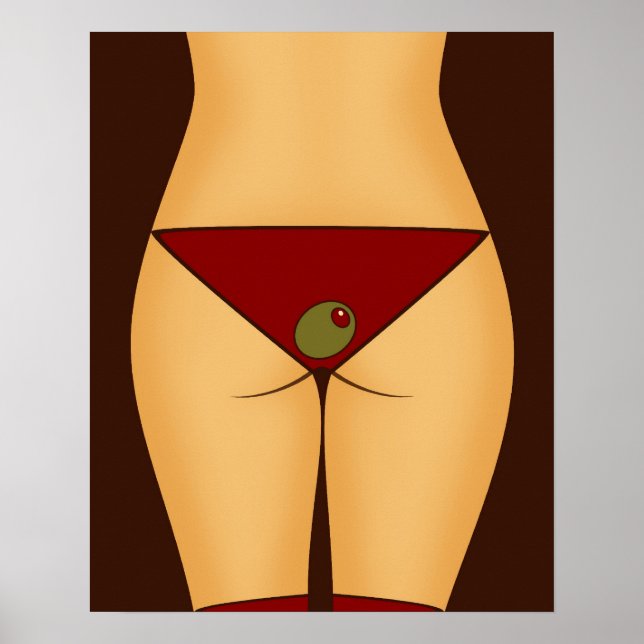 Pôster Velvet Martini Bikini (Frente)