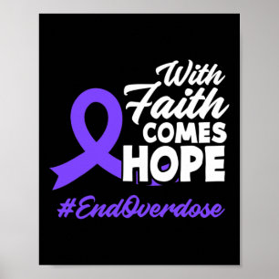 Poster Vem a Fé Esperança Fim Overdose Conscientização so