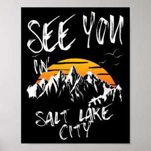 Poster Vemo-Nos Em Salt Lake City Usa Férias De Esqui A C