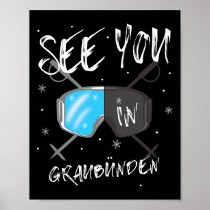 Poster Vemo-Nos No Graubünden Suiça Vacation Ski Gog