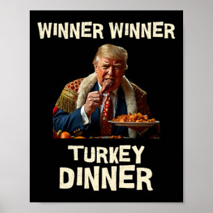 Poster Vencedor da Turquia Janta Ação de Graças Donald Tr