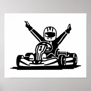 Pôster Vencedor de Kart