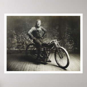 Pôster Vencedor de Weishaar do raio 100 MI. Raça [1914]