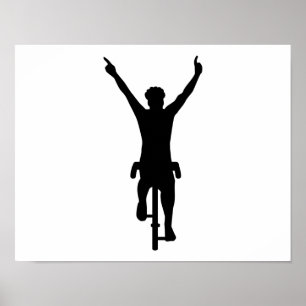 Poster Vencedor do ciclista