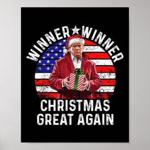 Poster Vencedor do Excelente de Natal novamente Trump Eng