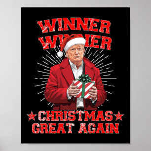 Poster Vencedor do Excelente de Natal novamente Trump Eng