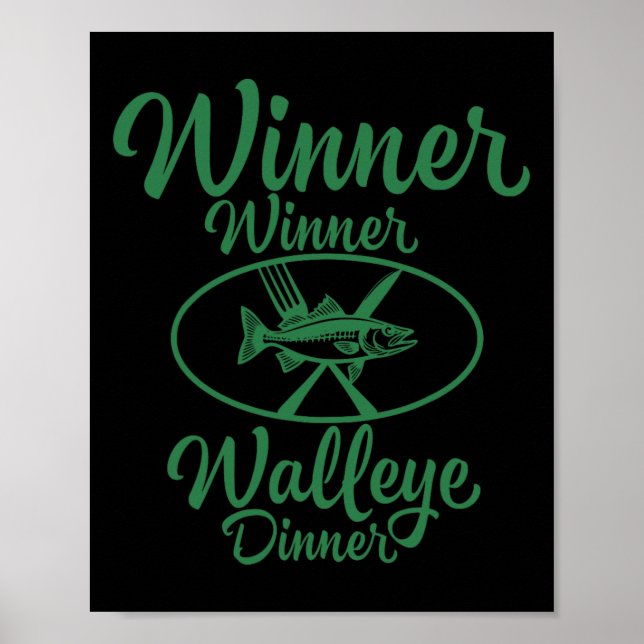 Poster Vencedor do Janto Walleye - Pesca Engraçado (Frente)