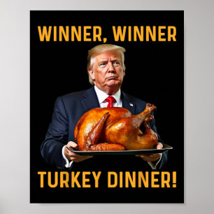 Poster Vencedor do Trump na Turquia Janta a festa de Ação
