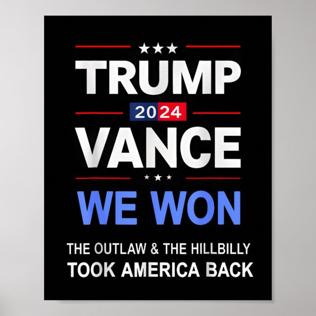 Poster Vencedor do Trump Vance que ganhamos em Byck Ameri (Frente)