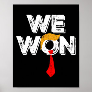 Poster Vencedor do Trump Vance que ganhamos na América